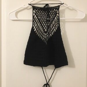 CROCHET HALTER TOP